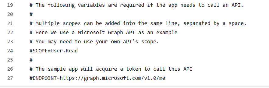 MSAL example asking for User.Read