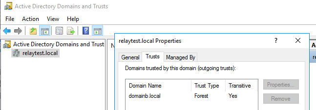 One-way forest trust