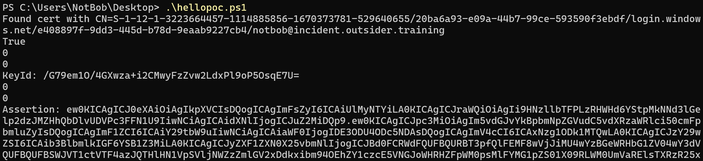 Gathering the signed assertion